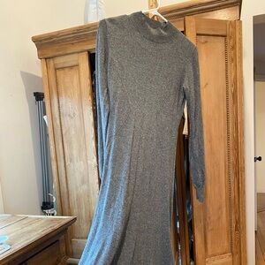 H&M Charcoal Long Sleeve Sweater Dress